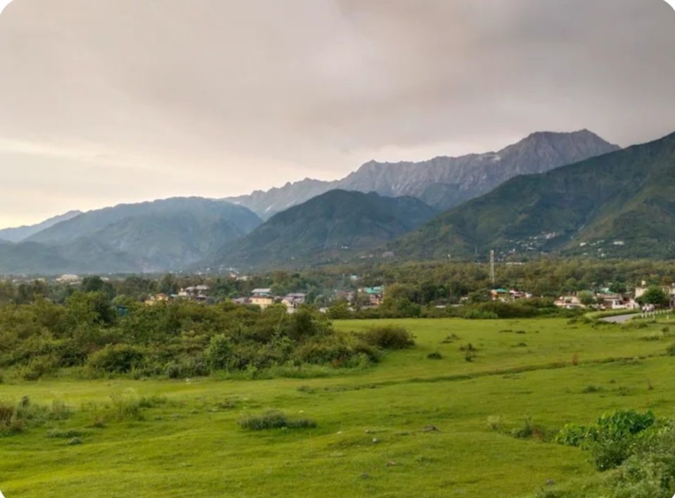 Snow-capped Dhauladhar peaks Dharamshala